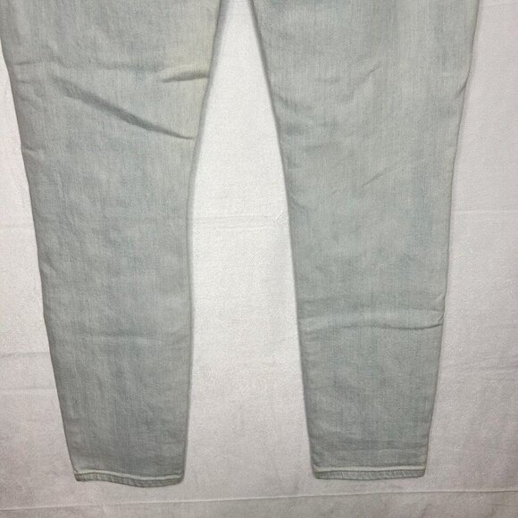 7 For All Mankind Patched and Distressed Jeans Skinny Light Wash 27x28 RARE - Picture 7 of 8